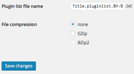 BackWPup Plugin list file name