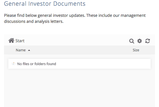 General investor downloads available to all users