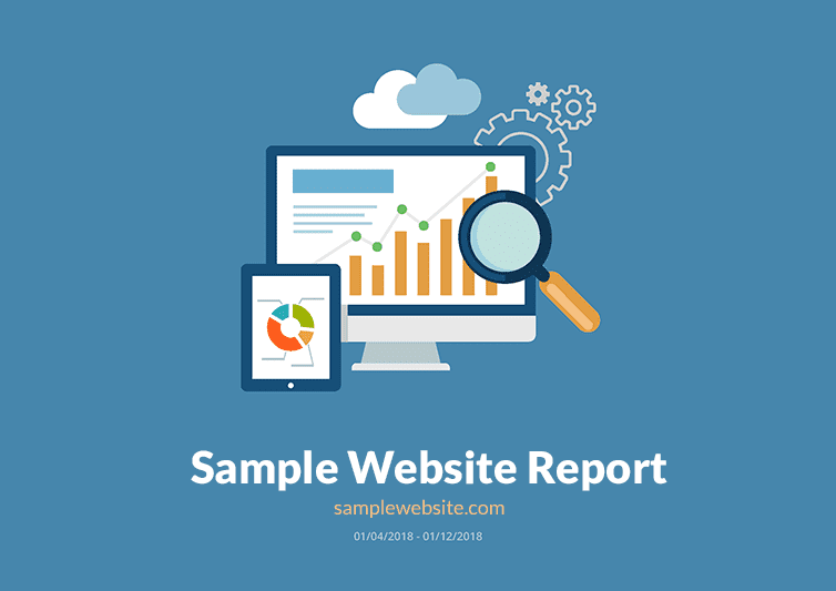 sample website report - cover