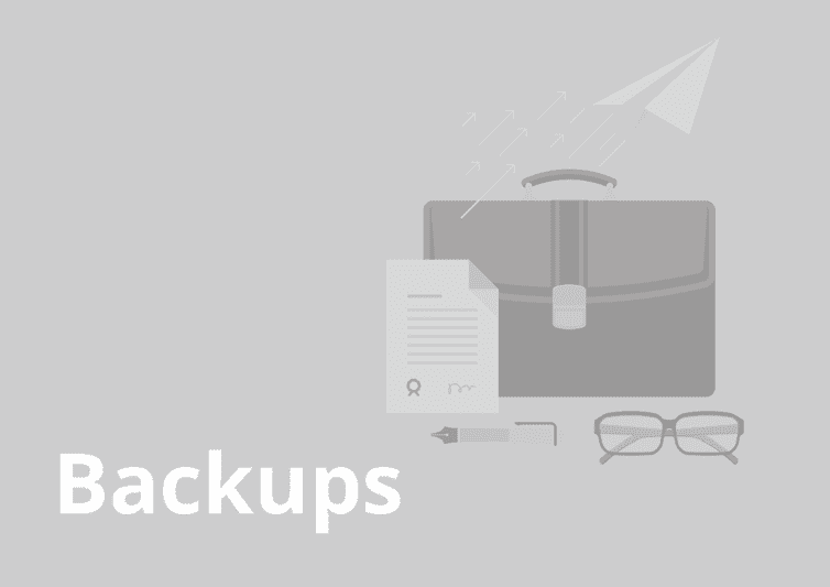 sample website report - backups